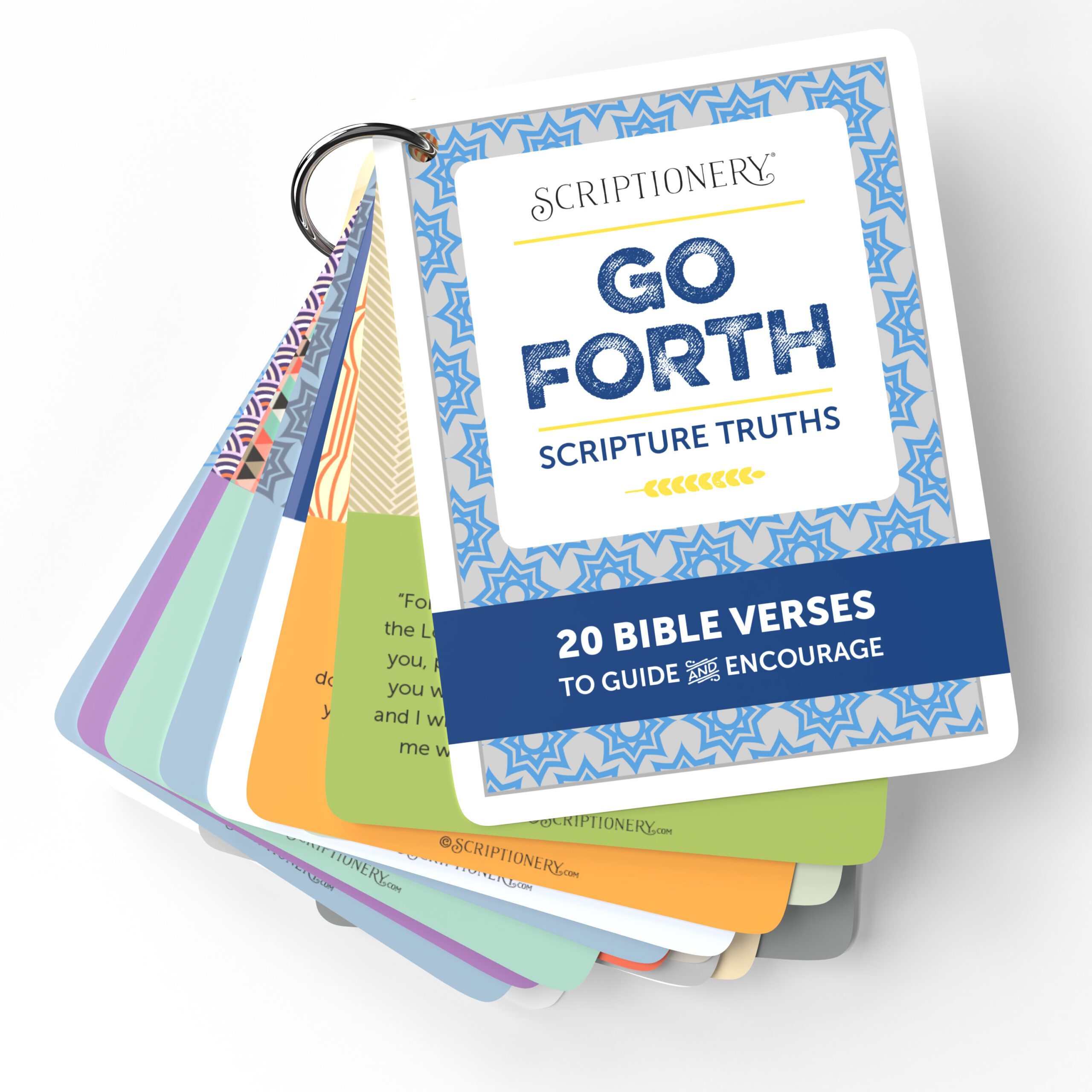 Go Forth Scripture Memory Cards Dimension Image