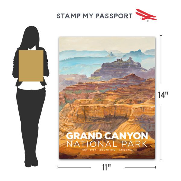 Grand Canyon National Park Poster 11x14 size chart