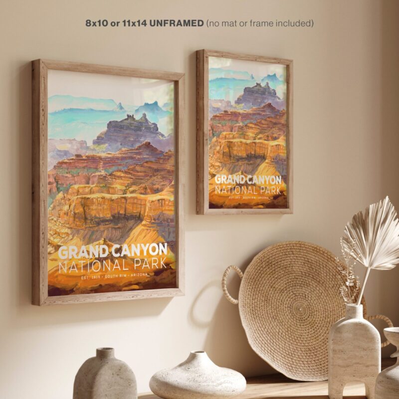 Grand Canyon National Park Poster size comparison image