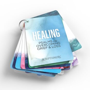 Healing Bible Verse Scripture Cards | Psalms for Overcoming Grief and Loss feature image