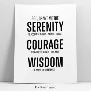 Serenity Prayer Wall Art