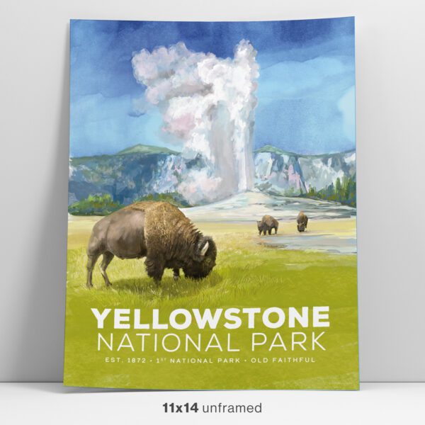 Yellowstone National Park Poster 11x14 Feature Image