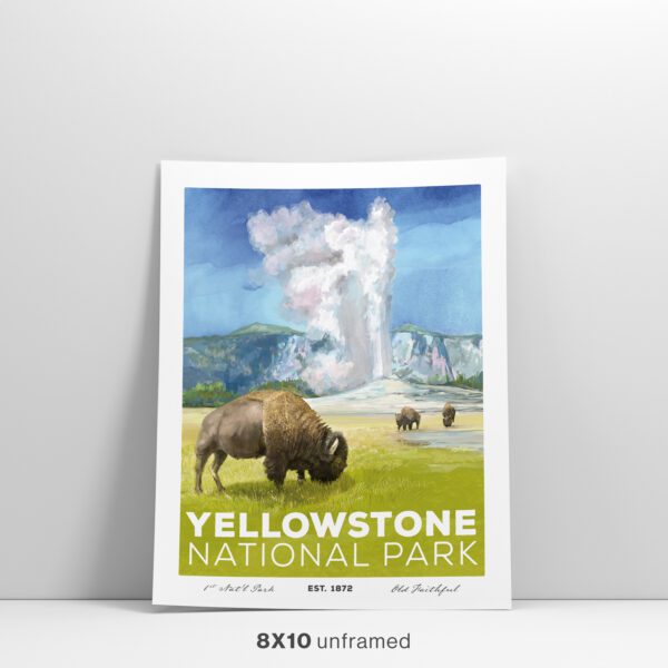 Yellowstone National Park Poster 8x10 Feature Image