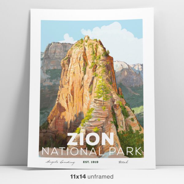 Zion National Park Poster 11x14 Feature Image