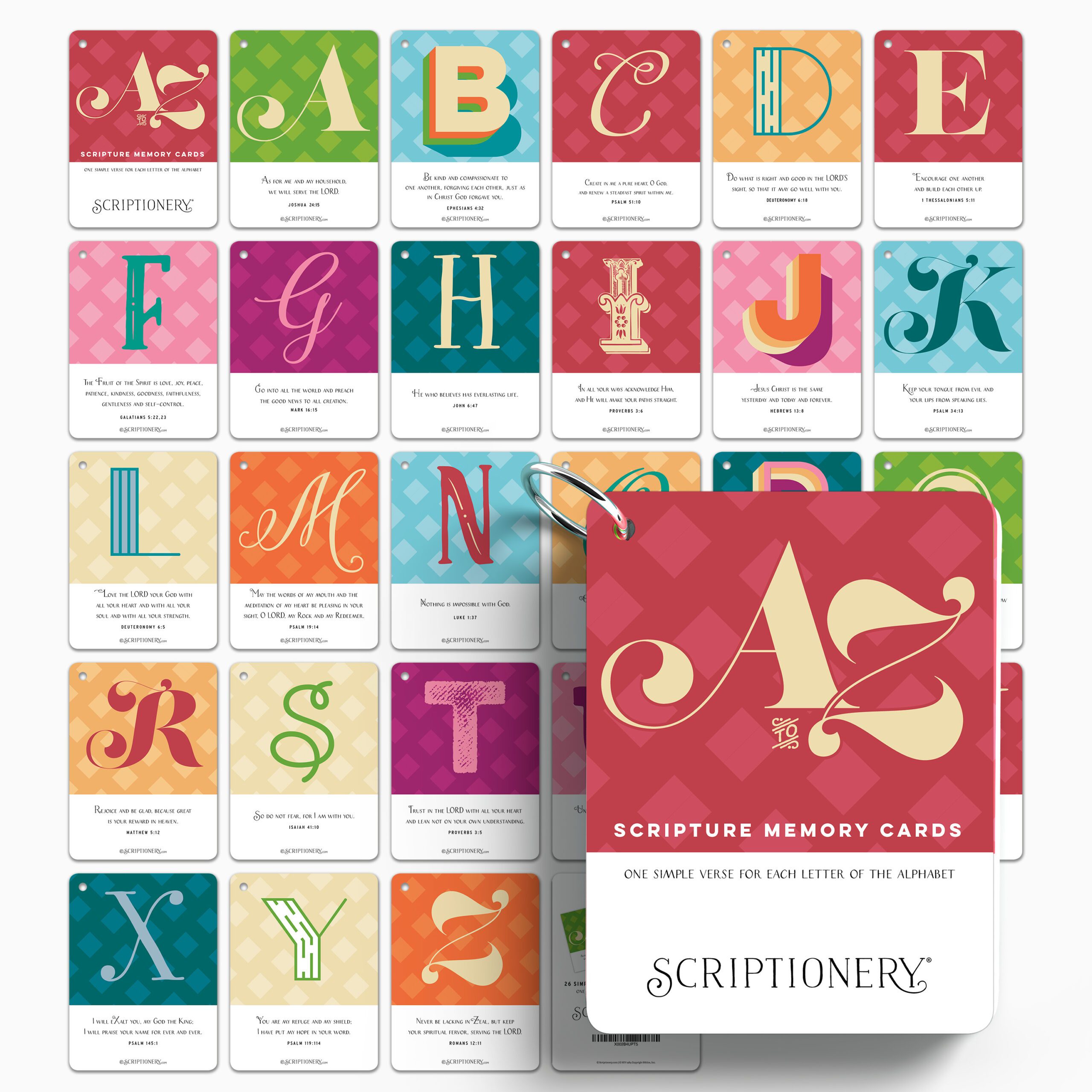 A to Z ABC Scripture Card Flashcards