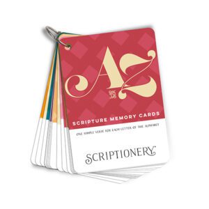 Christian Scripture Card Memory Verse Flashcards Category