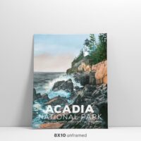 Acadia National Park Wall Art Vintage Poster Feature Image