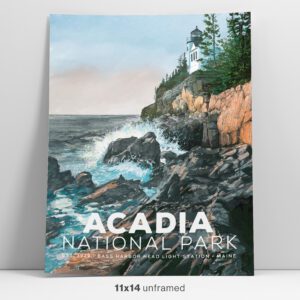 Acadia National Park Vintage Poster Feature Image