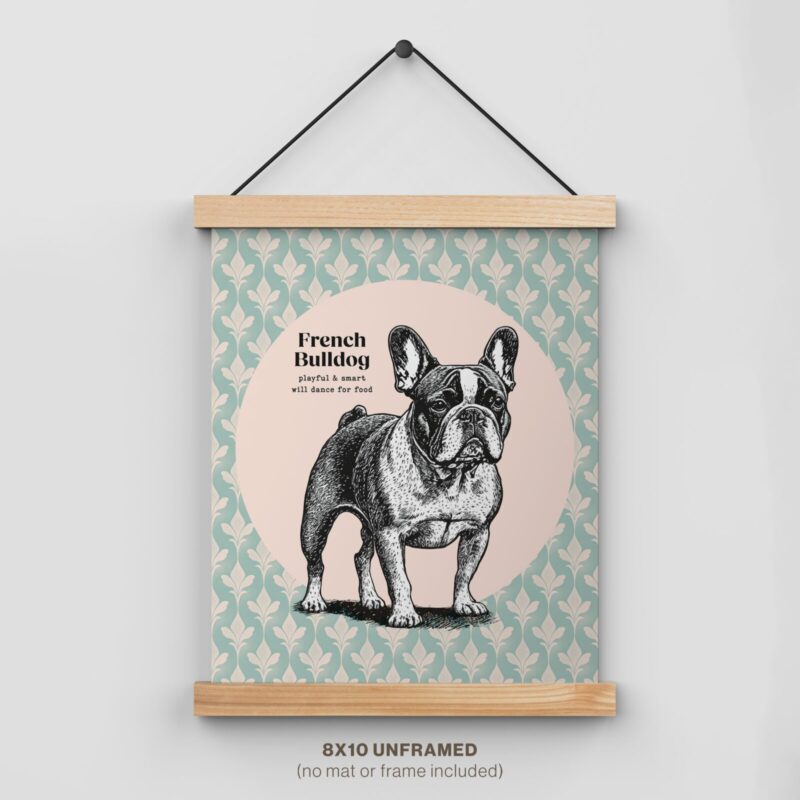French Bulldog Decor for bedroom Poster hanger