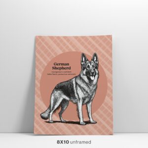 Handsome German Shepherd Dog Wall Art 8x10 Feature Image