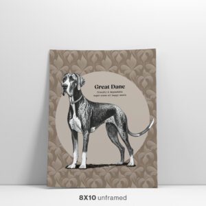 Great Dane Dog Wall Art 8x10 Feature Image