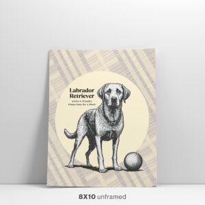 Labrador Retriever Dog Wall Art 8x10 Feature Image