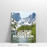 Rocky Mountain Vintage Wall Art Poster 8x10 Feature Image