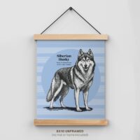 Siberian Husky Decor for Poster hanger