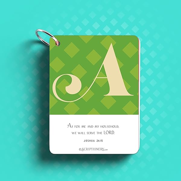ABC Scripture Memory Cards Letter A sample