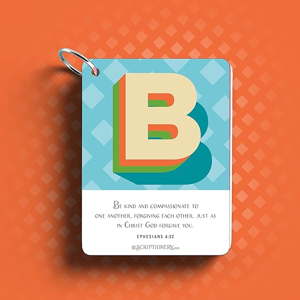 ABC Scripture Memory Cards Letter B sample