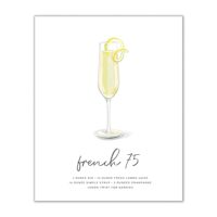 French 75 Cocktail Wall Art feature image