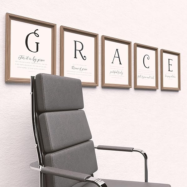 Grace Christina Wall Decor framed on wall above chair (frames not included)