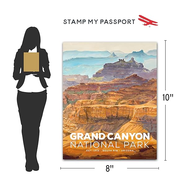 Grand Canyon National Park Poster 8x10 size chart