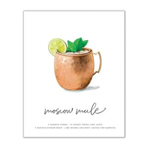 Moscow Mule Cocktail Wall Art feature image