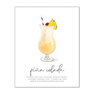 Pina Colada Cocktail Wall Art feature image