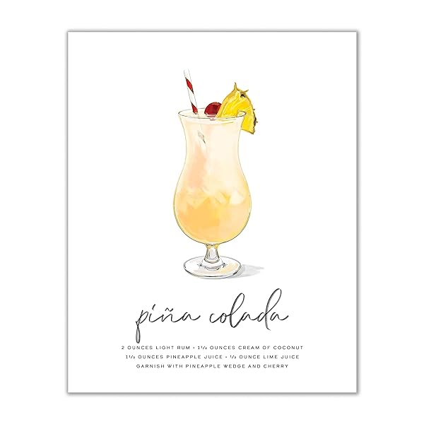 Pina Colada Cocktail Wall Art feature image