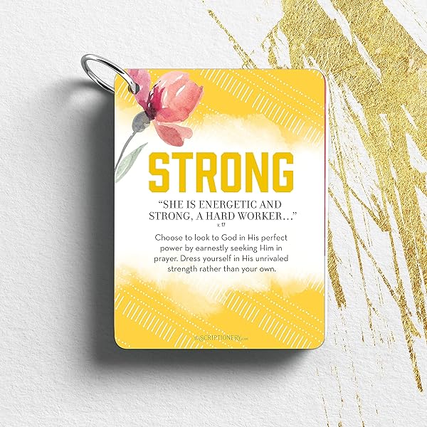 Proverbs 31 Woman Scripture Cards Strong Page
