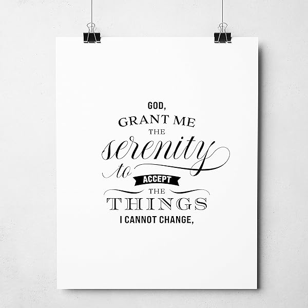3 piece serenity prayer wall art hanging (hangars not included)