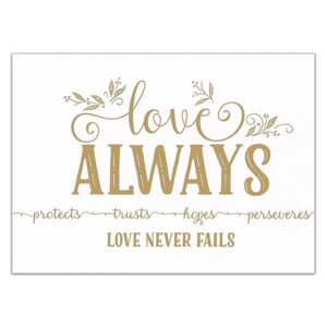 Love Always 1 Corinthians 13 Wall Art - white feature image