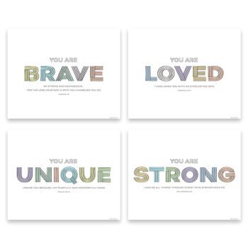 Brave and Loved Christian Nursery Wall Decor feature image