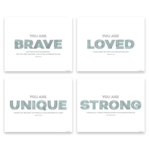 Brave and Loved Christian Nursery Wall Decor feature image