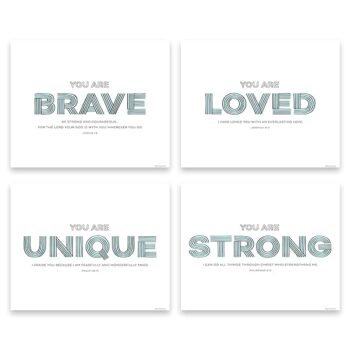 Brave and Loved Christian Nursery Wall Decor feature image